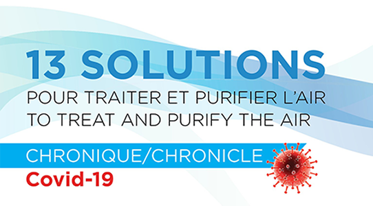 13 Solutions pour traiter et purifier l’air.